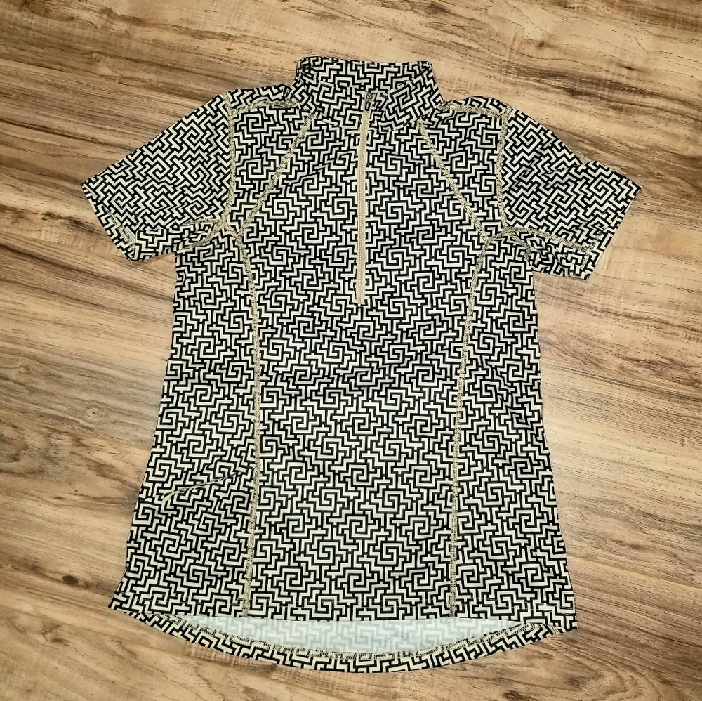 Women's short sleeve 1/4 zip Kerrits riding shirt